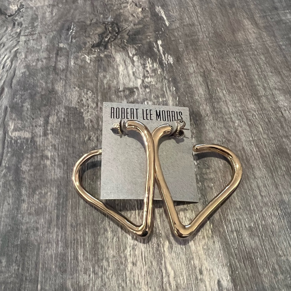 Robert Lee Morris Heart Earrings